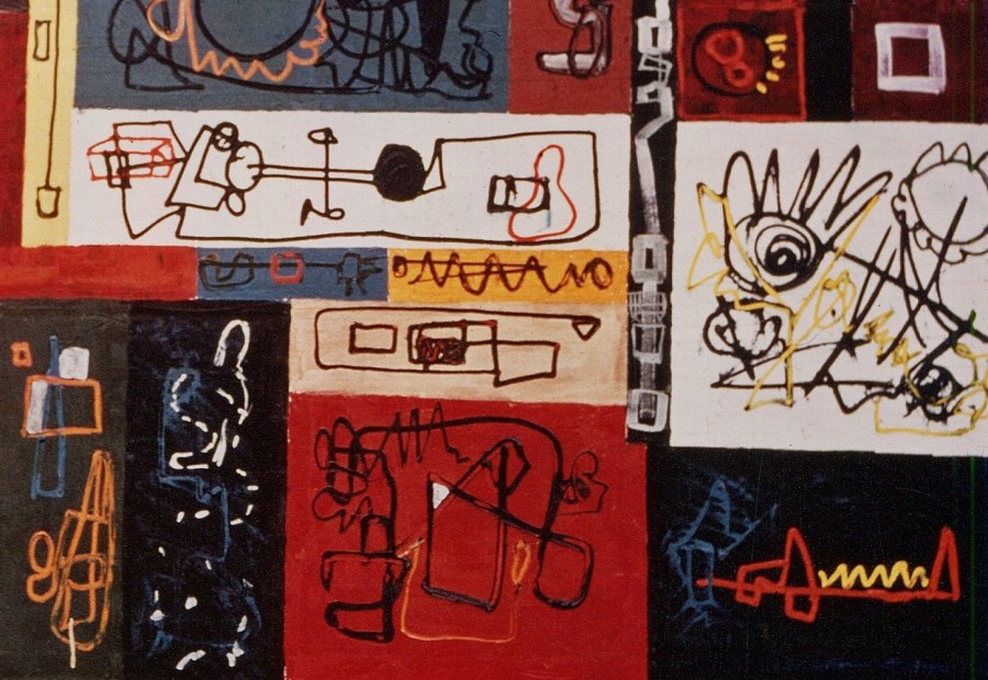 Materie in Bewegung. 1962. Öl auf Leinwand.