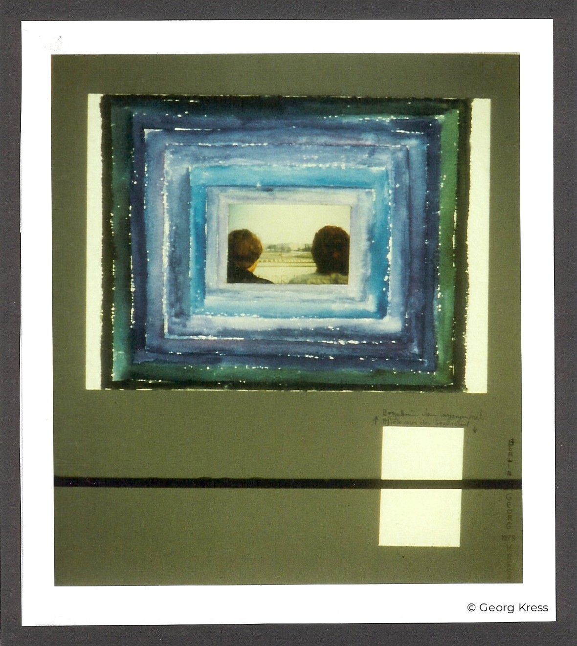 Blick auf den Potsdamer Platz. 1979. Aquarell, Tusche auf Papier und Karton.