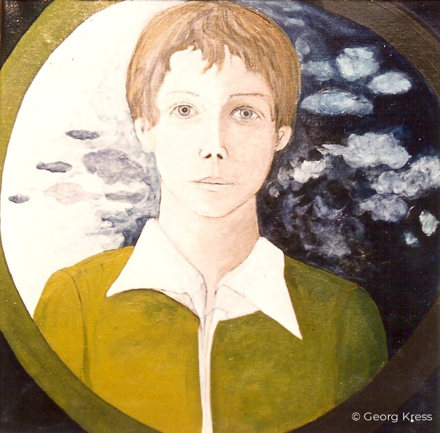 Portrait des Kindes Wolfgang. 1977. Eitempera.