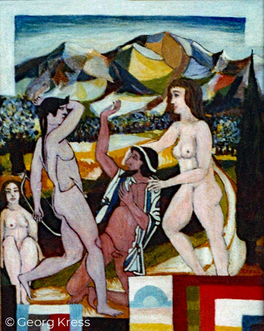 Streit im Olymp - Apollo am Pratomagno. 1983. Eitempera.