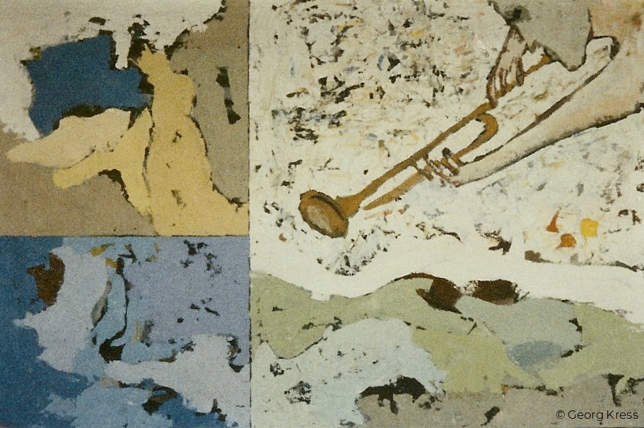 Traum - Posaunen und Fanfaren. 1965. Tempera, Öl auf Leinwand.