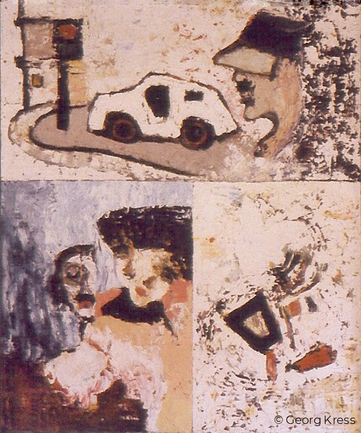 Zwei Freundinnen. 1964. Tempera, Öl auf Leinwand.